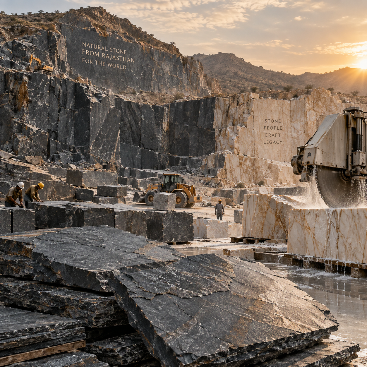 Natural Stone Processing at JK Flex Stone